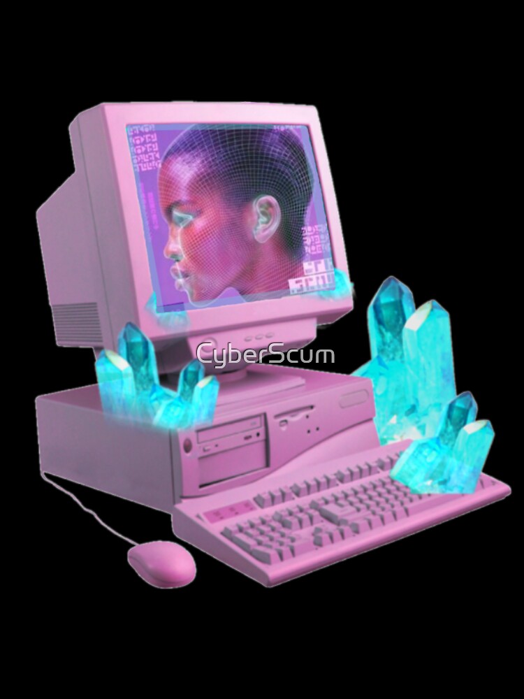 pink computer cyber y2k vaporwave by CyberScum