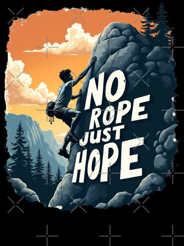 No Rope Just Hope by PerkzPrints