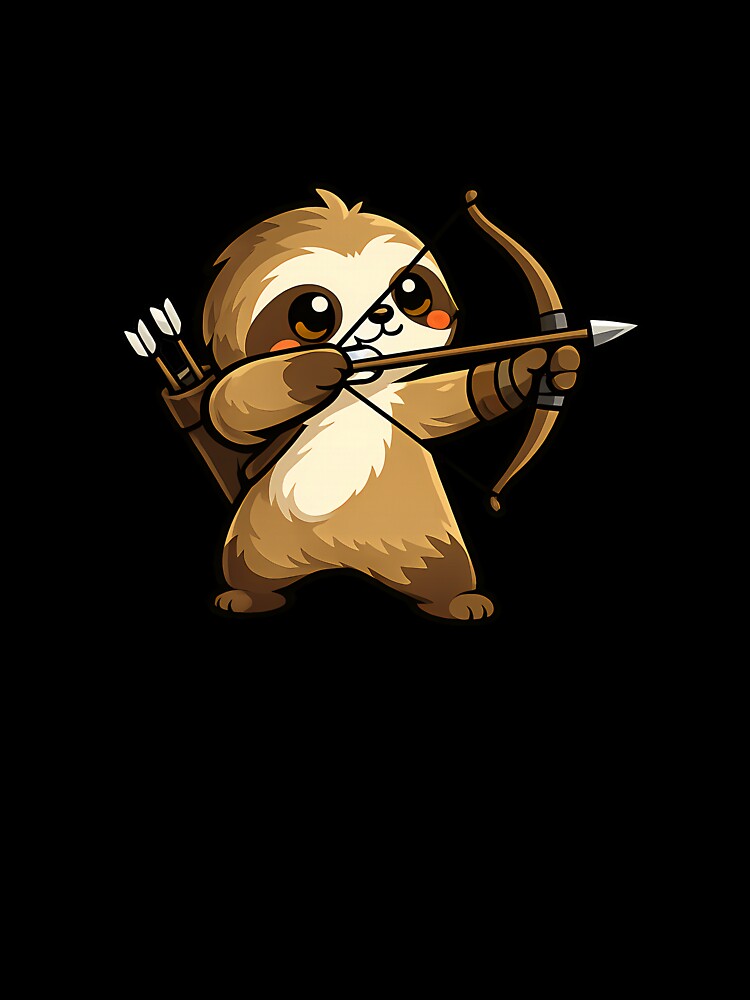 Cute Sloth Archery Anchor Point by Ombrya