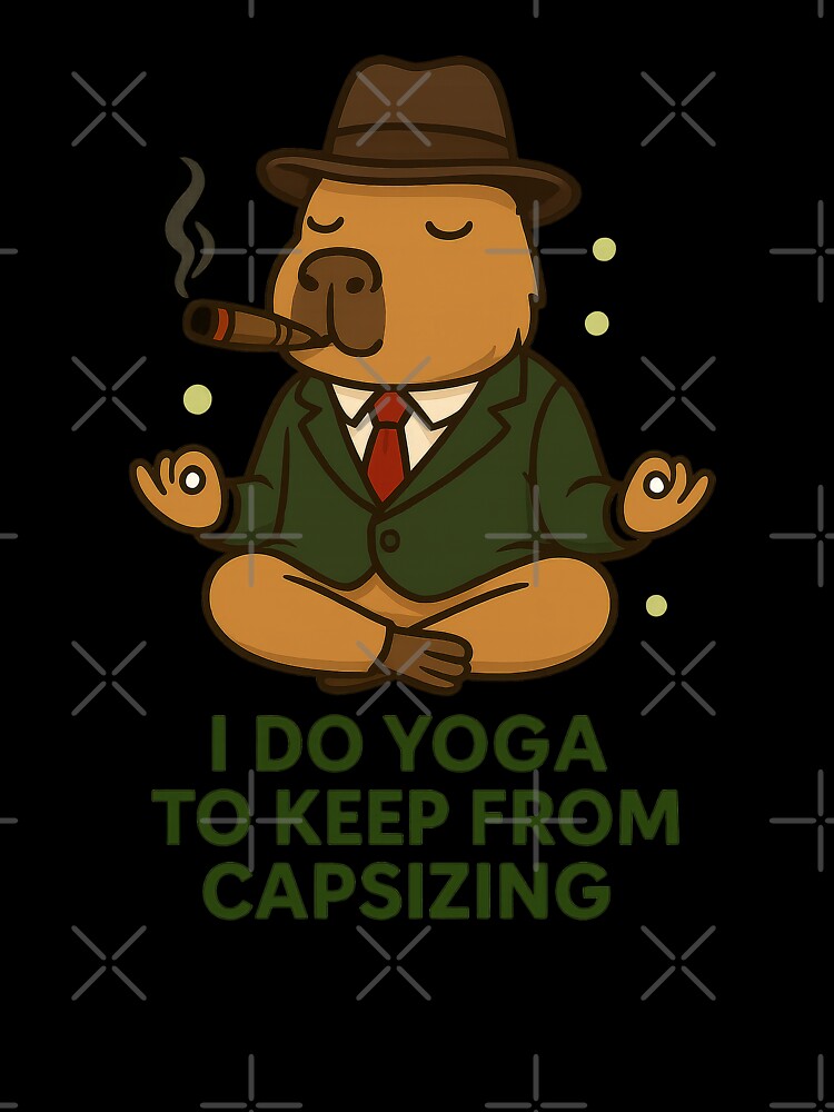 Capybara Gangster Zen – Funny Smoking Meditation by RetroPop23