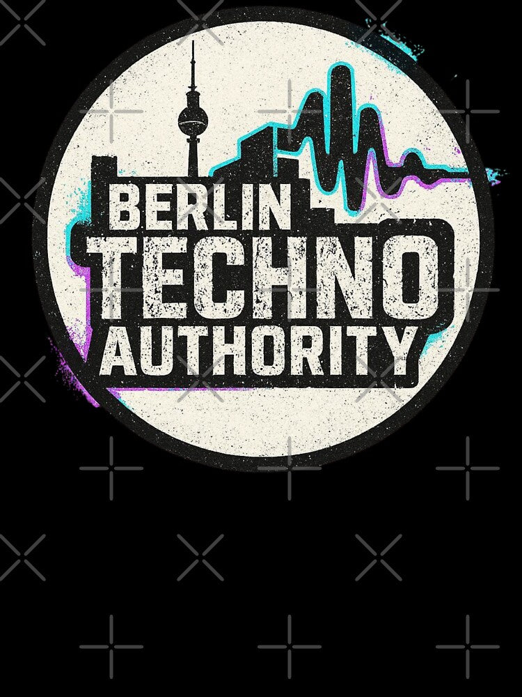 Berlin Techno Authority – Minimal Industrial Techno Logo by |TRSSHOP|