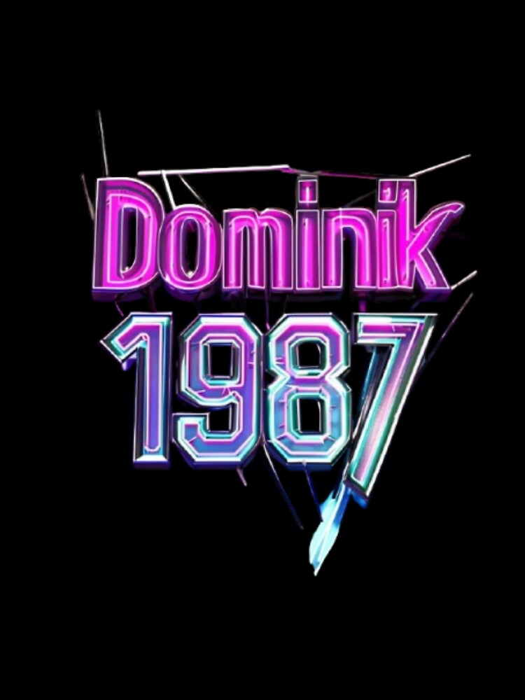 Dominik 1987 – Laser Grid Neon by AlexLineArt