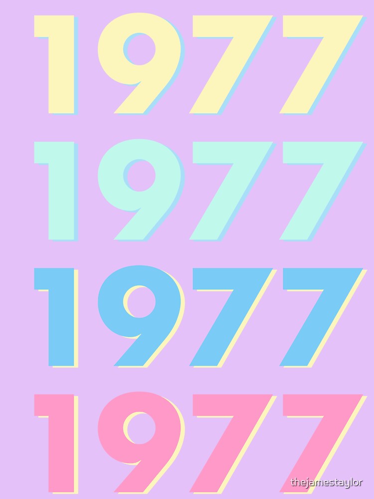 Pastel Time Capsule 1977 - Retro Nostalgic Art Print by thejamestaylor