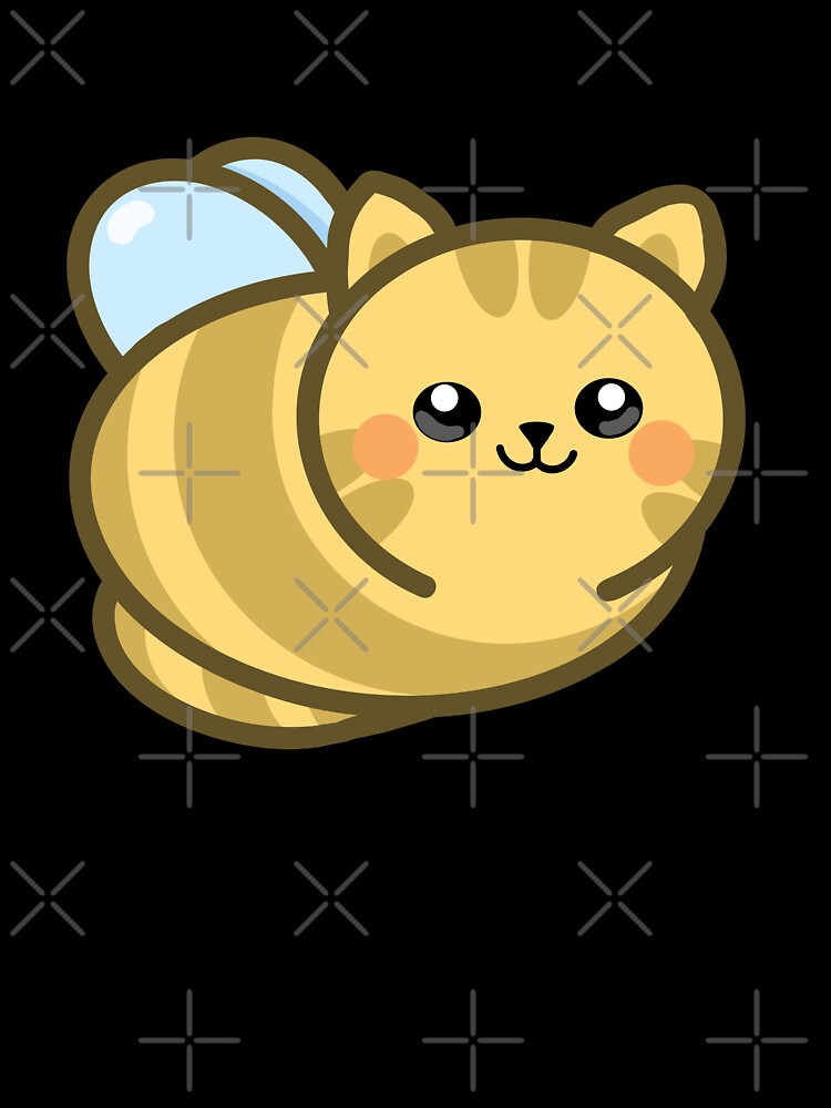 Cat Bee (yellow) by octopuscafe