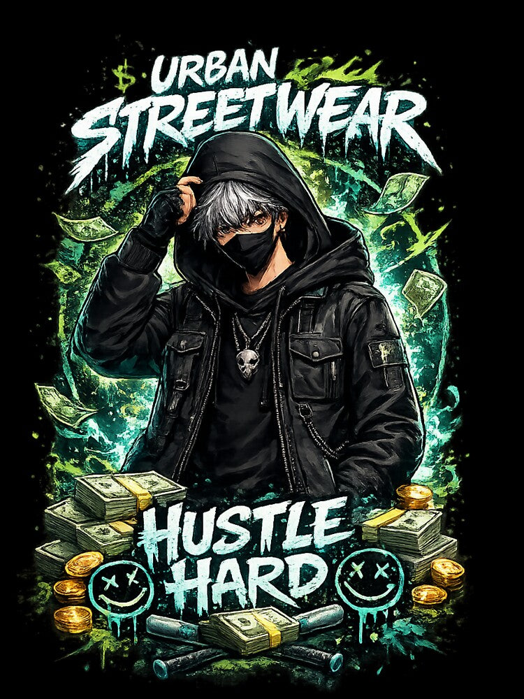 An intense urban illustration capturing the raw energy of street ambition by Med-th-ewolf