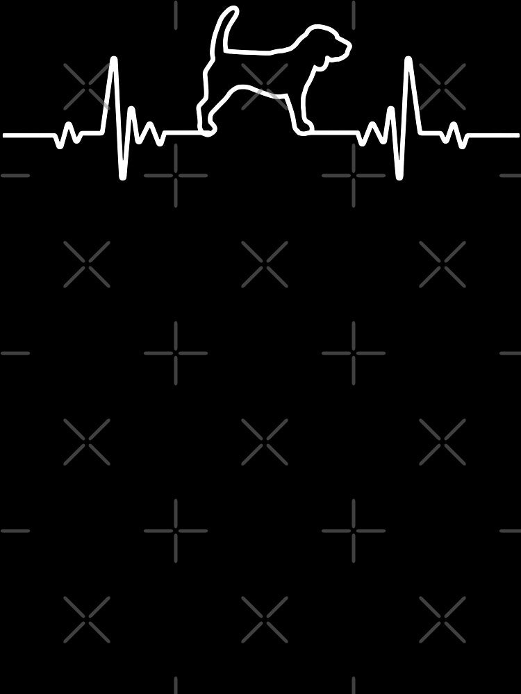 Minimalist Heartbeat Beagle by More Cute Dogs