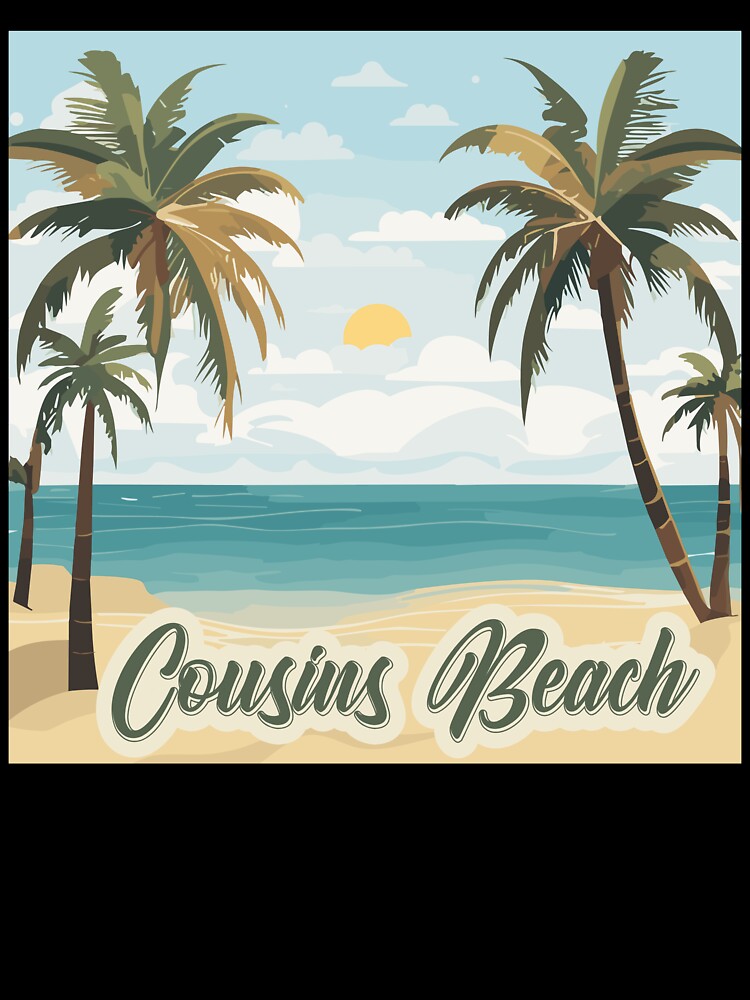 Cousins Beach Tropical Palm Tree Summer Vacation Art by PixelWaveBD