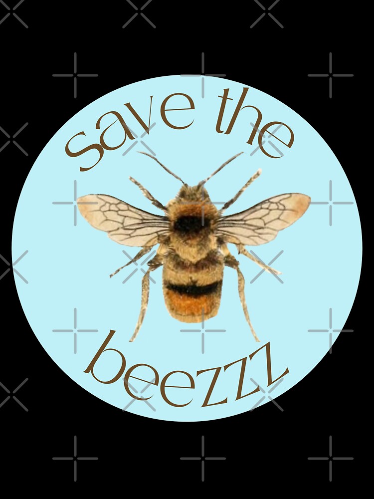 Save the bees vintage blue by ledalinda