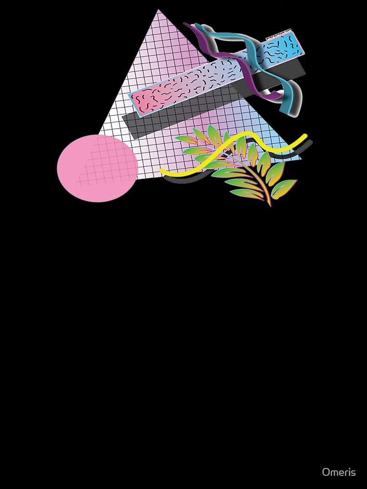 vaporwave pyramid by Omeris