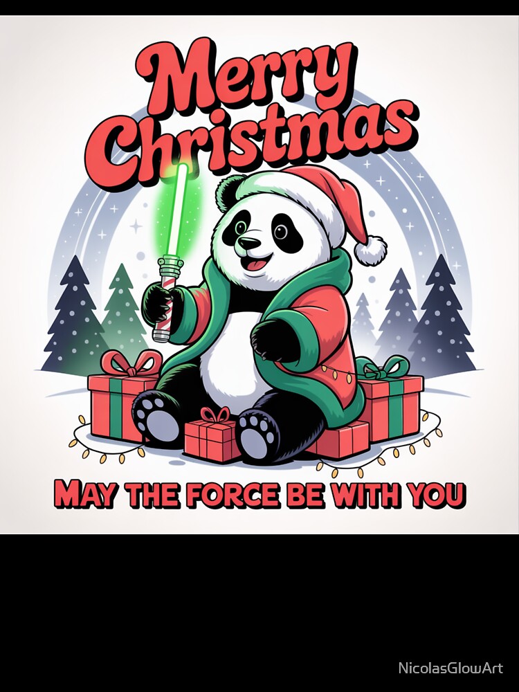 Merry Christmas, May The Force Be with You by NicolasGlowArt