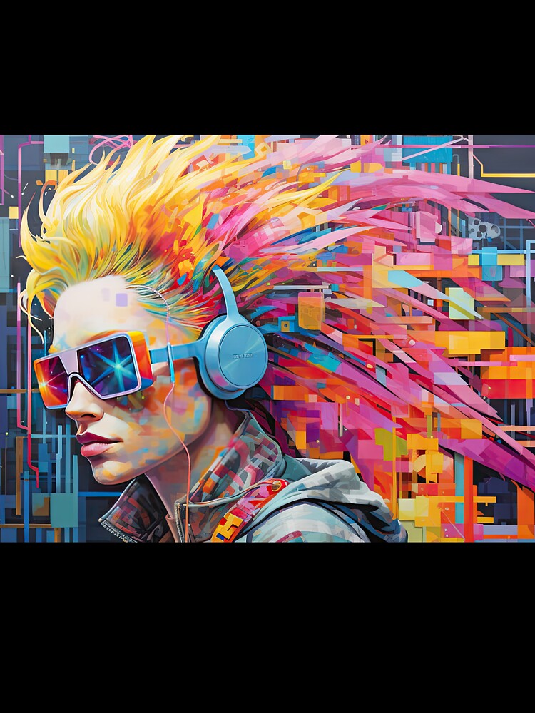 Sandevistan Activated - Cyberpunk Vaporwave Art | Anime Retro Aesthetic by AeonAcademy