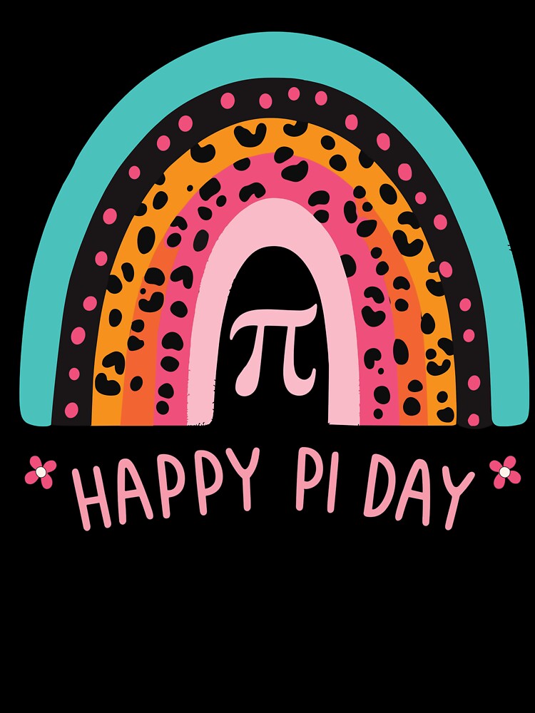 Happy Pi Day 3.14 Colorful Rainbow by Thomas Remmers