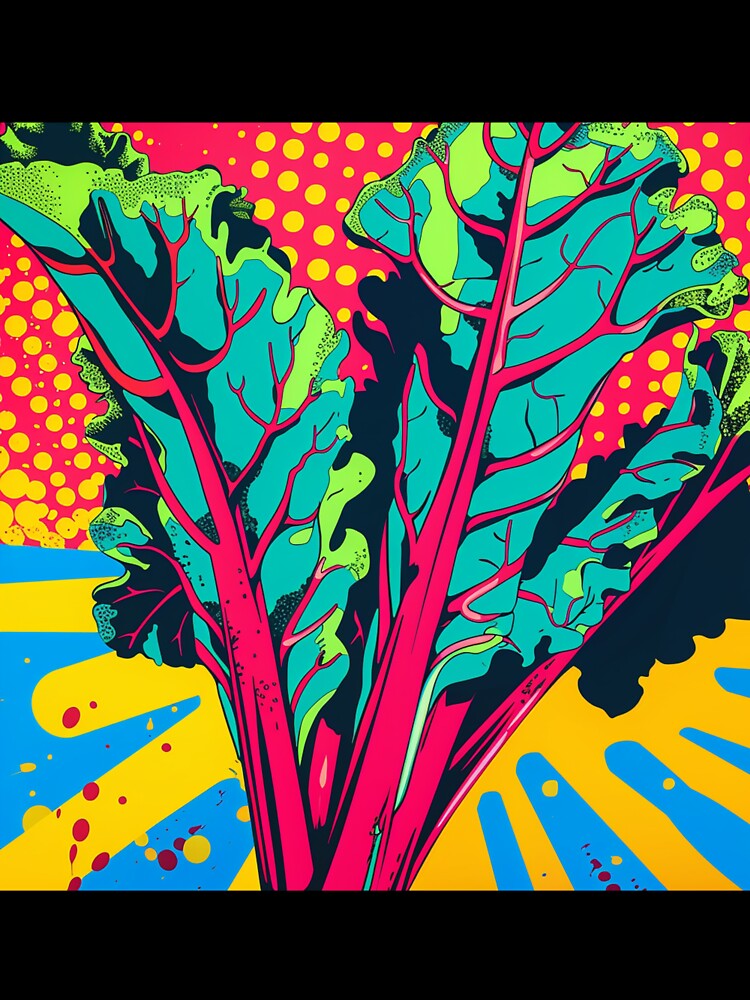 Rhubarb Pop Art 4 by AstroRisq