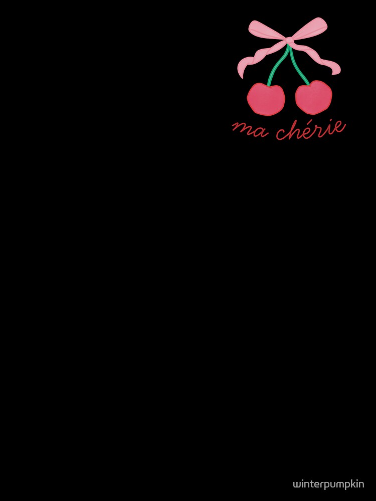 ma cherie red cherries with pink bow by winterpumpkin