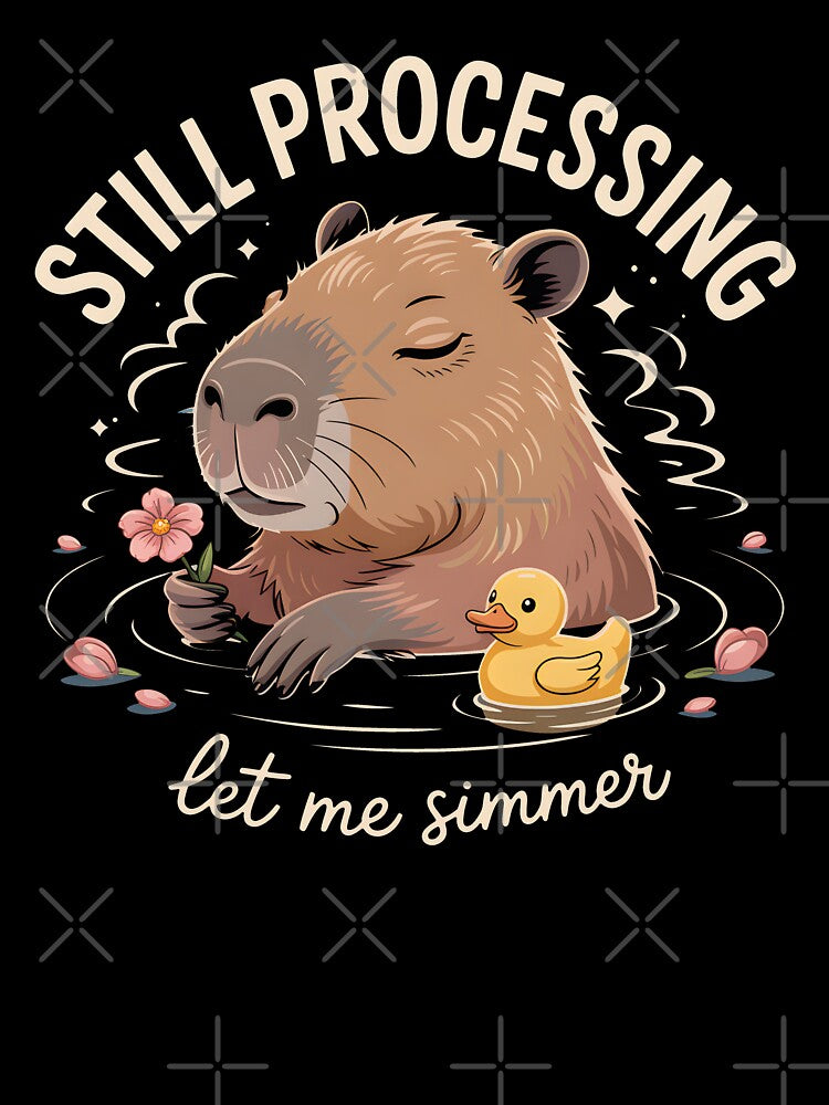 Cute Relaxed Capybara by Velvetwhim