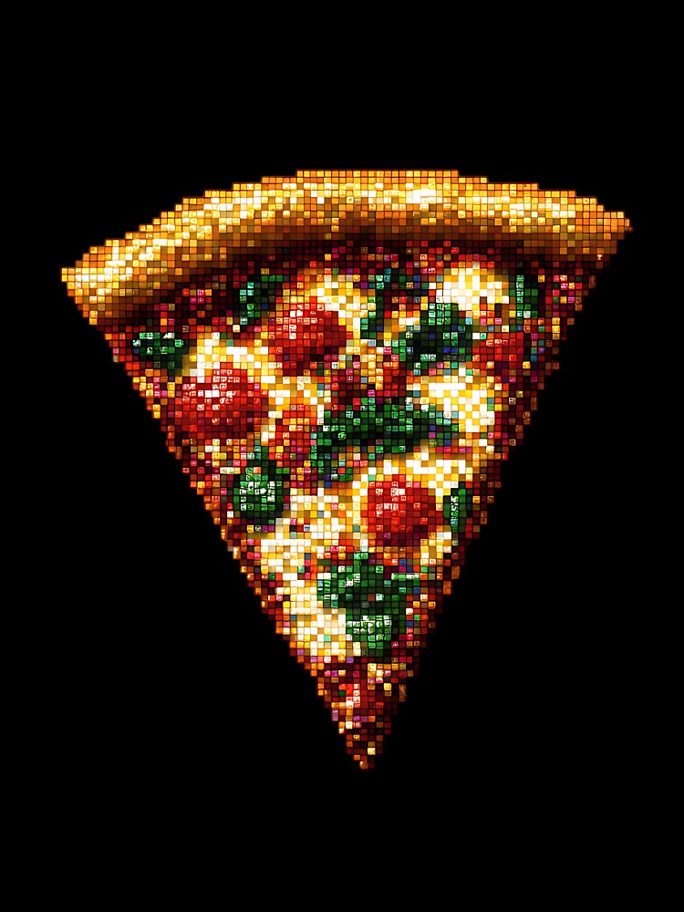 Pixel Art: Pixelated Pizza by bapupa