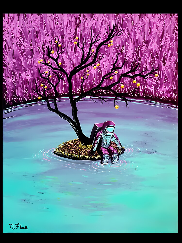 Surreal Dreamcore Floating Tree Island by mcsaazhxo57