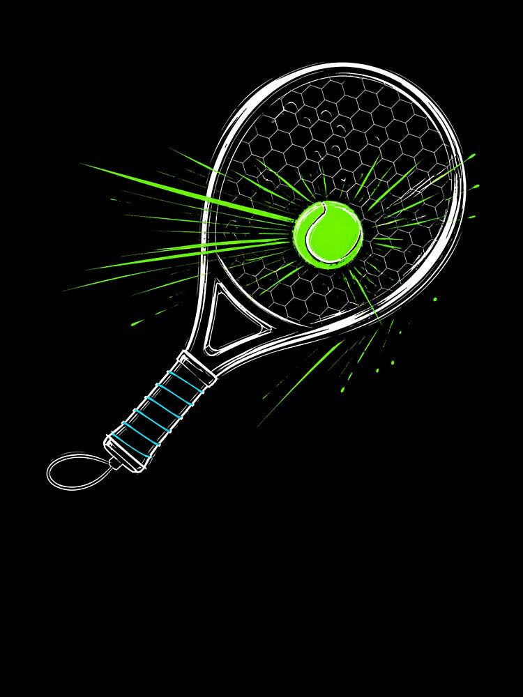 Padel Racket Ball Impact Explosion Graphic by Marel55