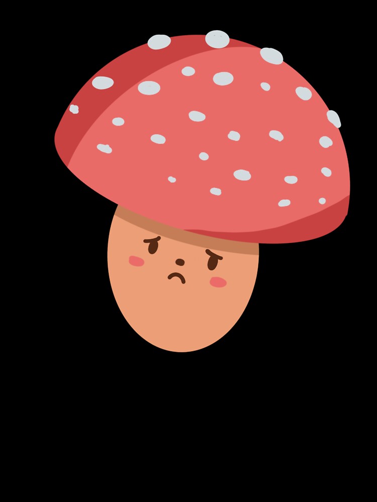 Sad Red Toadstool Mushroom by autumn-acorns