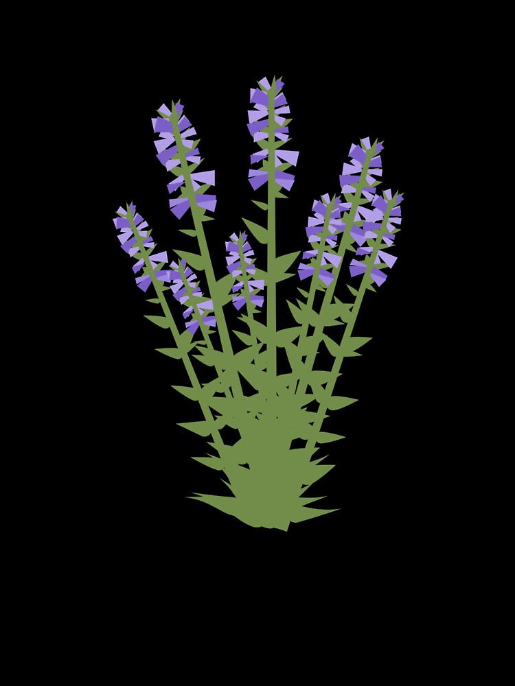 Great Blue Lobelia - Pretty Flower Design - Ontario Native Plant by ebcameron