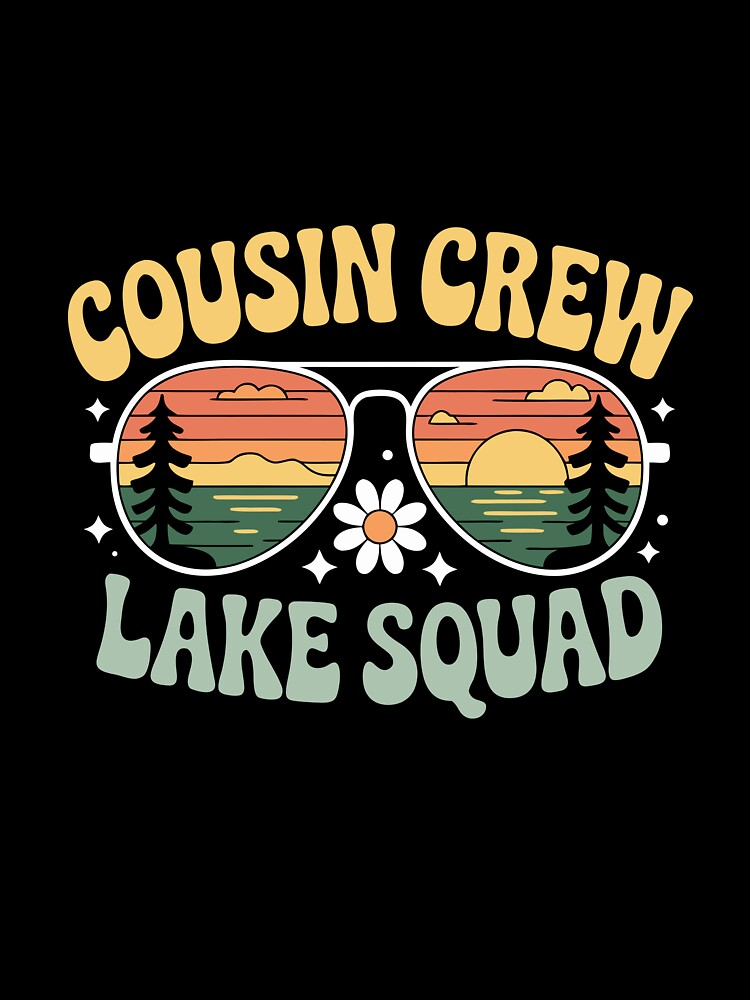 Cousin Crew Lake Squad Family Vacation Retro by NewArtWave