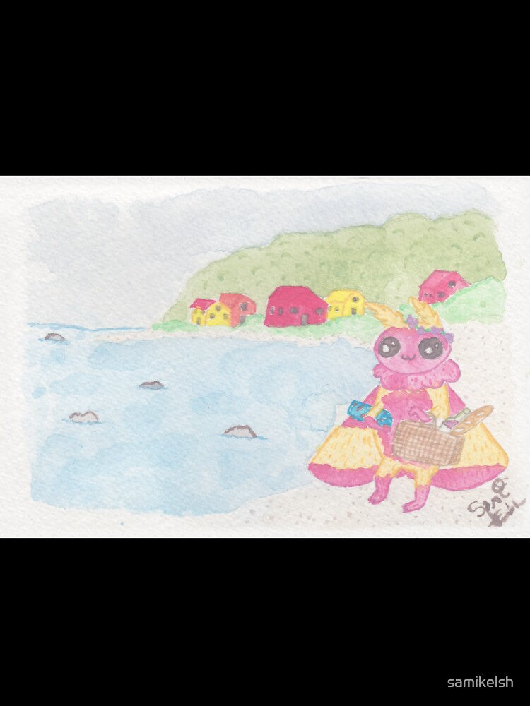 Rosy Maple Mothman Goes to the Beach by Sami Kelsh