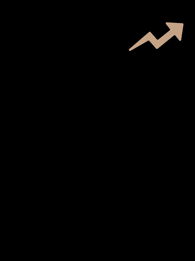 TRENDING UP ARROW (LIGHT BROWN) by Top10Designs