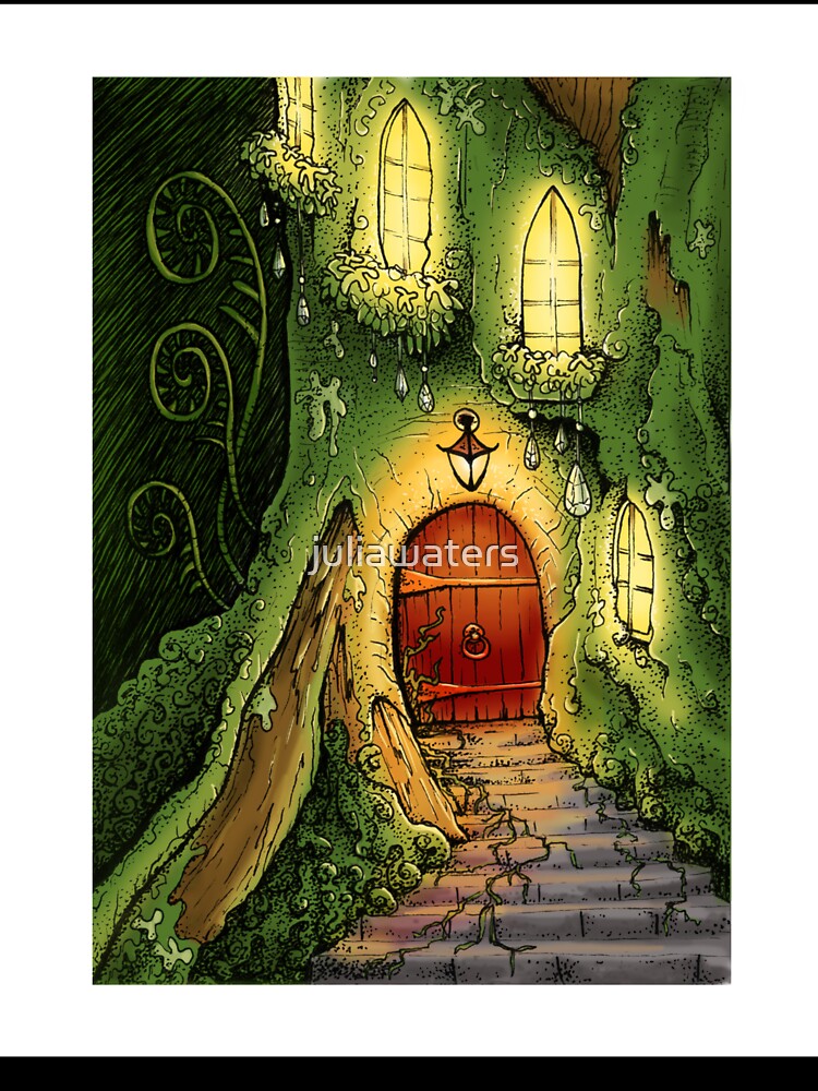 Fairy House - hobbit door enchanted forest by juliawaters