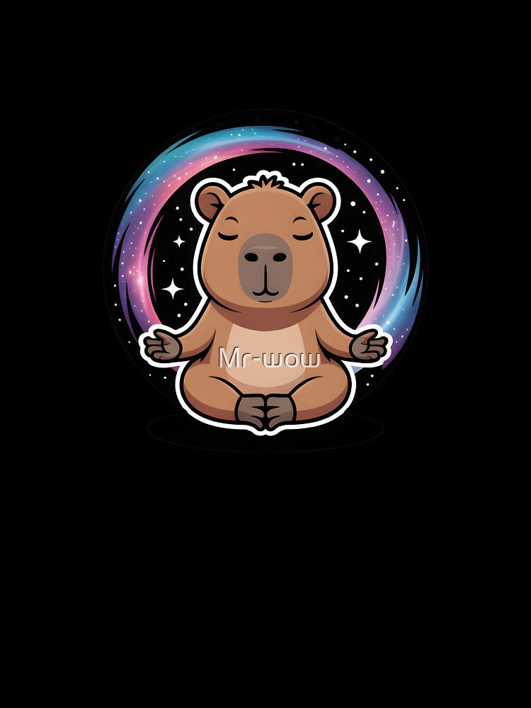 Cosmic Meditating Capybara by Mr-wow