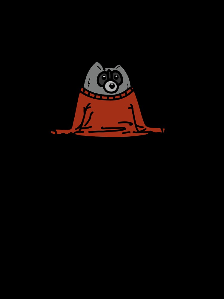 Rowan Raccoon in an Oversized Jumper by rowanraccoonart