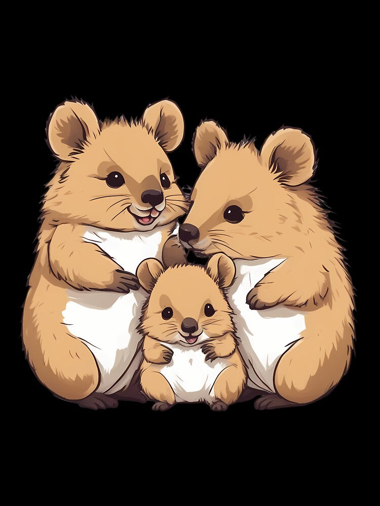 Cute Quokka Family by macadolie