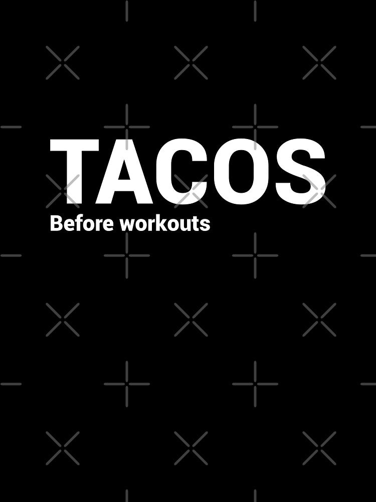 Tacos before workouts food meme minimalist hydro flask by CheeseBlueprint