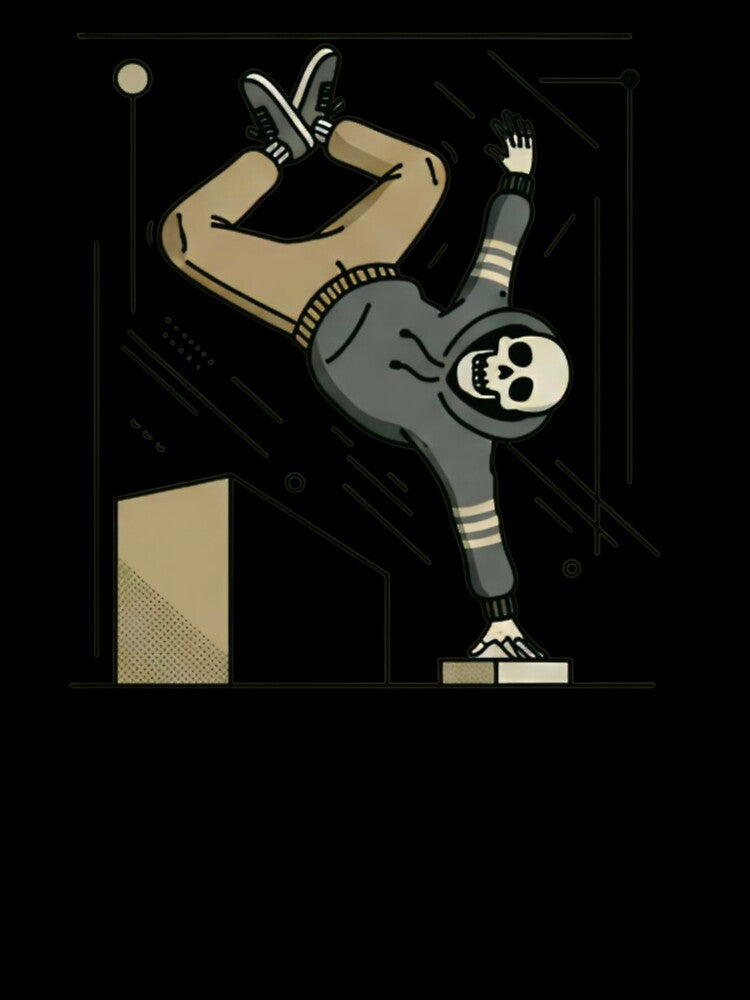 PERFORMER | Minimalist Skeleton Streetwear Art by DEADLINE.