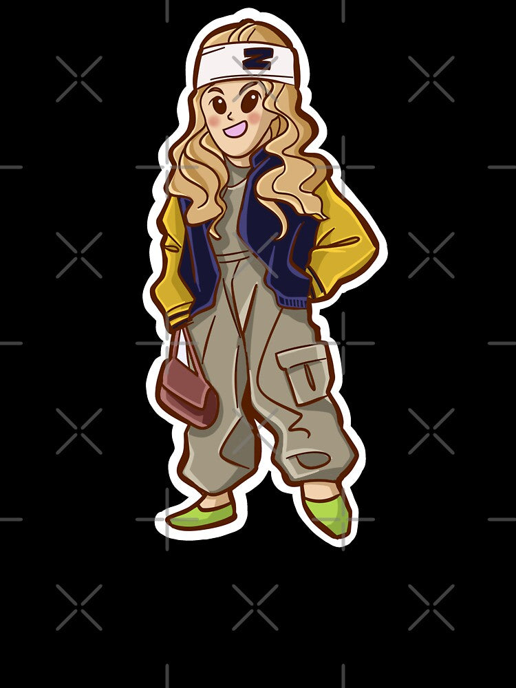 streetwear teen girl Illustration clip art collection by StairheadStore