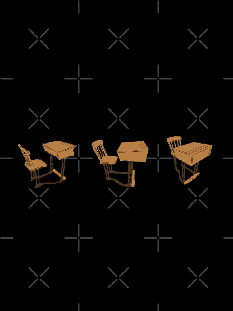Antique old school desks by vixfx