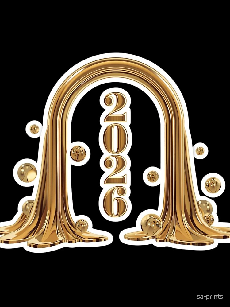 2026 Golden Portal Manifestation Luxury Aesthetic by sa-prints