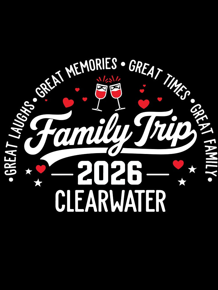 Clearwater 2026 Family Vacation Matching Trip Beach Summer Design by kiralynstration