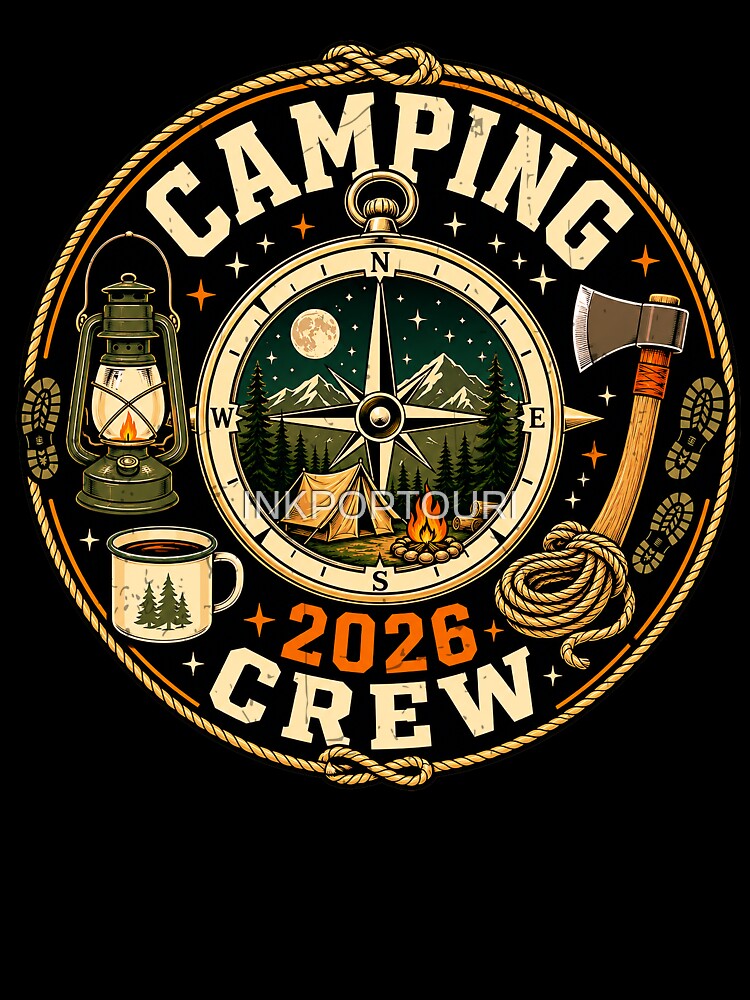 Camping 2026 Crew Vintage Outdoor Adventure by INKPOPTOURI