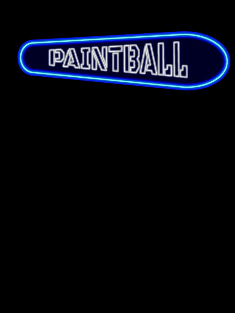 Paintball neon tilted sign, blue by PaintballCrew