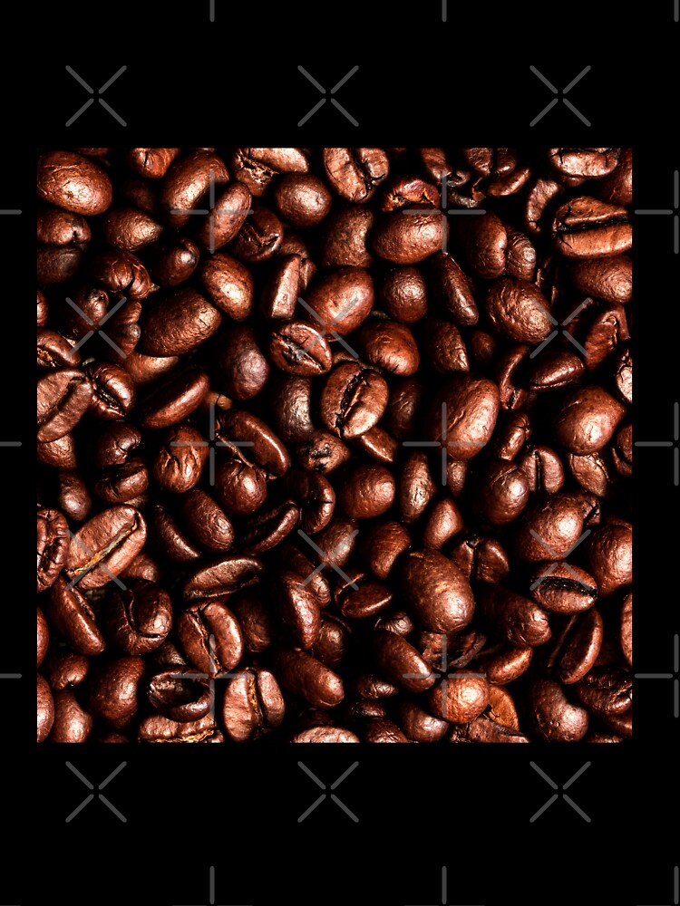 Coffee bean brown coffee pattern design best gift for coffee lover by conceptDVS