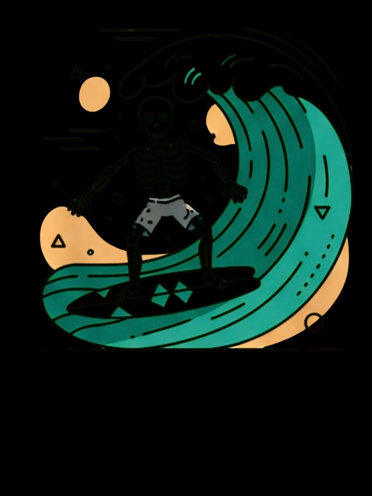 SURFING | Minimalist Skeleton Streetwear Art by DEADLINE.
