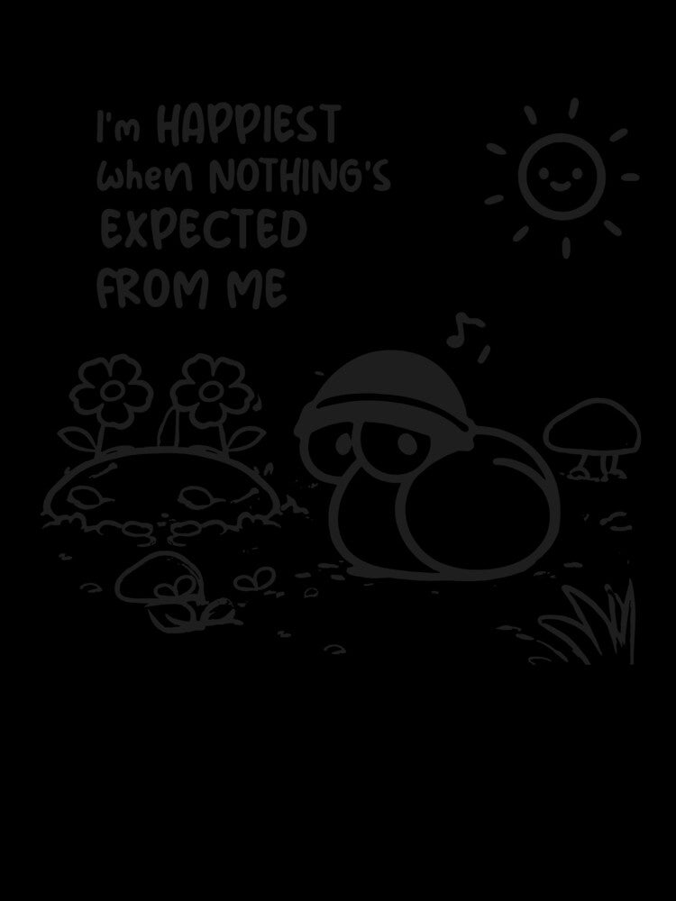 No Expectations, No Pressure - Cute Introvert Snail by snewen
