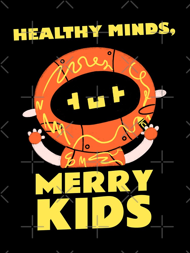 Healthy Minds, Merry Kids Cute Robot by Winter--Flowers
