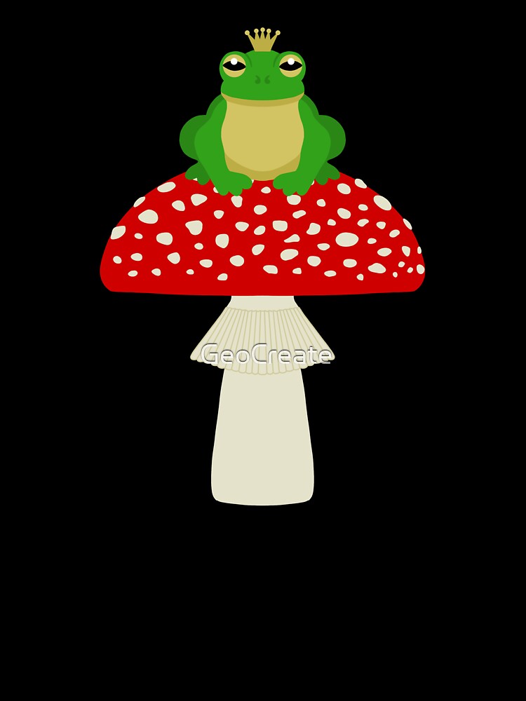 Frog Prince on a toadstool by GeoCreate