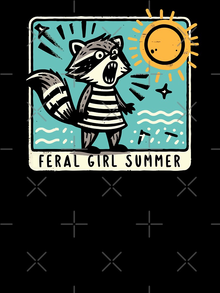 Feral Girl Summer Meme Raccoon – Wild & Free Vibes! by Scaryzz