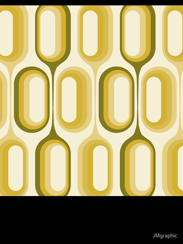 Mid Century Modern Retro 70s - Beige, Olive Green and Mustard Yellow by JMgraphic