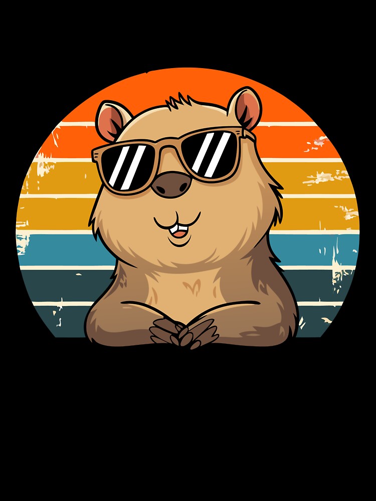 Don't Worry Be Capy Chill Capybara Vibes by Meme-shirt