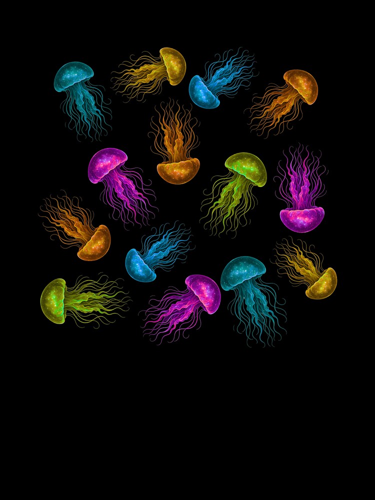 Cosmic Jellyfish – Galaxy Glow Pattern by Afraadil001