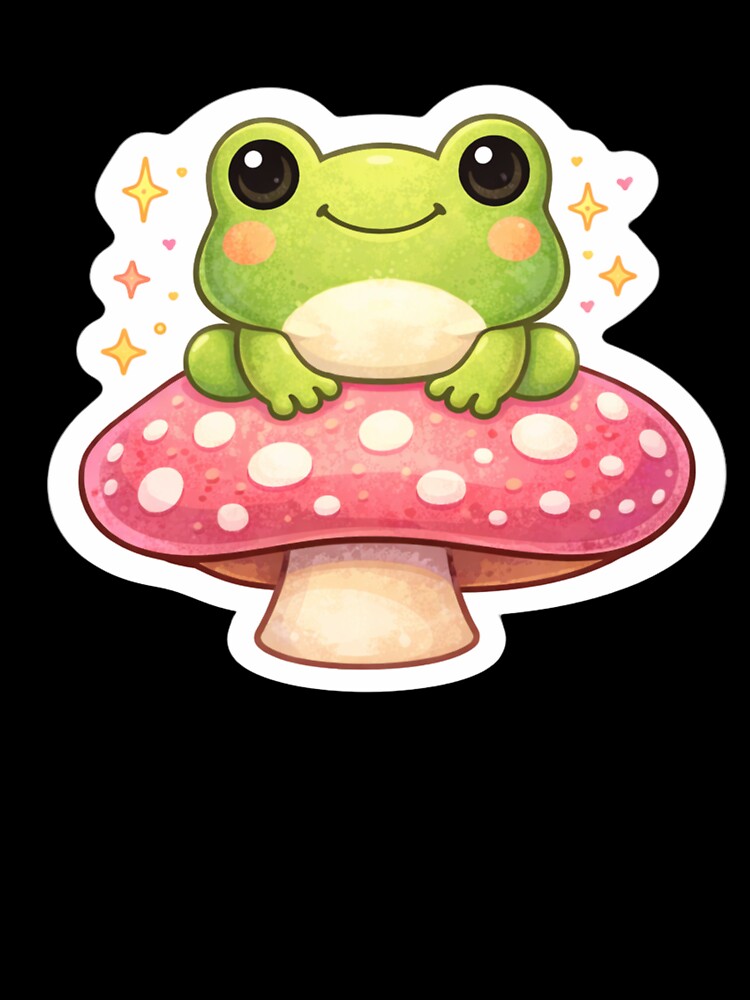 Frog On Mushroom by StickerMan17