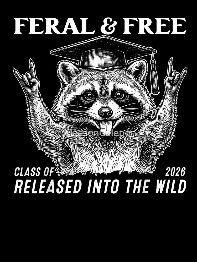 Feral And Free Class Of 2026 Released Into The Wild Graduation by MassonCalepon